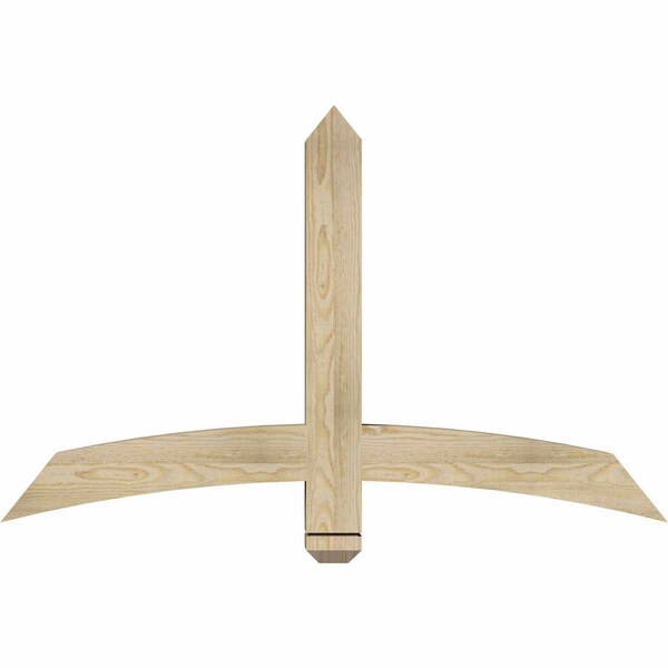 Ekena Millwork Bellingham Rough Sawn Timber Gable Bracket, Douglas Fir, 48"W x 30"H x 4"D x 4"F, 15/12 Pitch GBW048X30X0404BEL00RDF - main